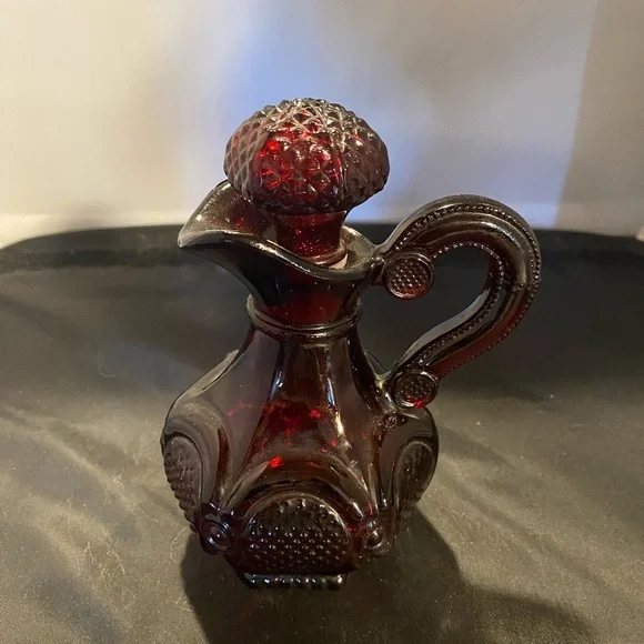 Vintage Ruby Red Cape Cope Cruet By Avon - Picture 2 of 5